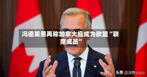 冯德莱恩再称加拿大应成为欧盟“联席成员”-第2张图片