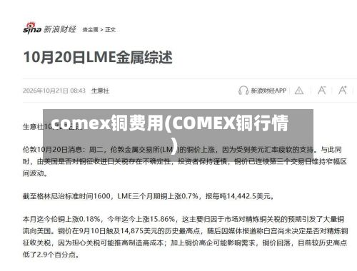 comex铜费用(COMEX铜行情)