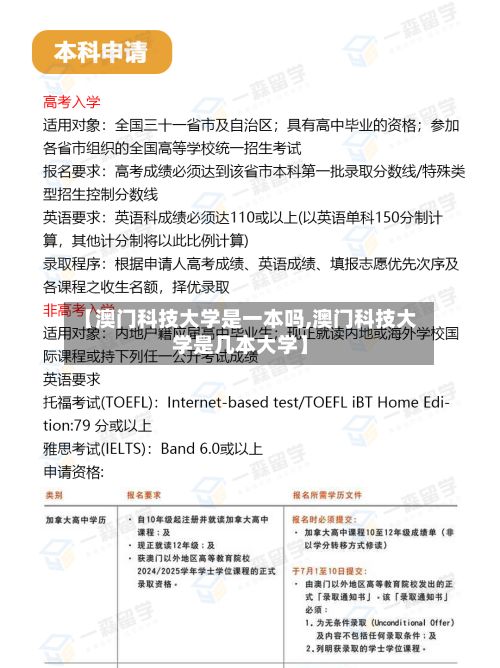 【澳门科技大学是一本吗,澳门科技大学是几本大学】