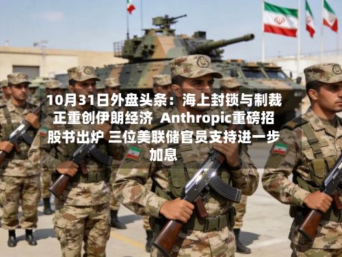 10月31日外盘头条:海上封锁与制裁正重创伊朗经济 Anthropic重磅招股书出炉 三位美联储官员支持进一步加息-第2张图片