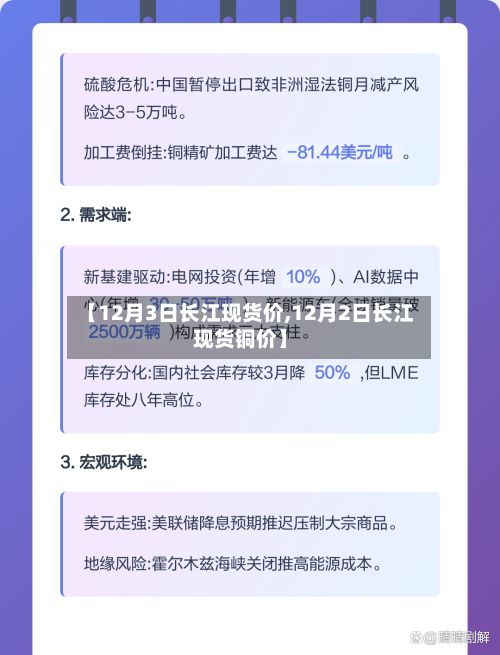 【12月3日长江现货价,12月2日长江现货铜价】-第2张图片