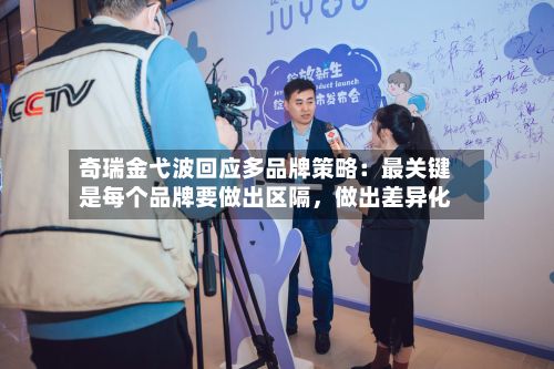奇瑞金弋波回应多品牌策略：最关键是每个品牌要做出区隔，做出差异化-第3张图片