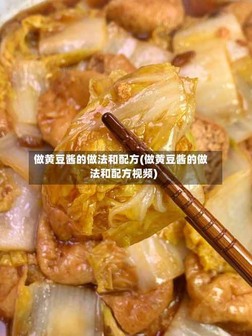 做黄豆酱的做法和配方(做黄豆酱的做法和配方视频)
