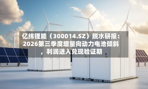 亿纬锂能（300014.SZ）脱水研报：2026第三季度增量向动力电池倾斜	，利润进入兑现验证期-第3张图片