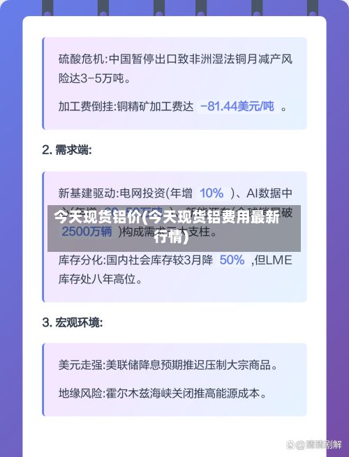 今天现货铝价(今天现货铝费用最新行情)-第2张图片