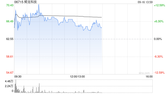 鲟龙科技午前涨超6% 上半年经调整净利润同比增长15.70%